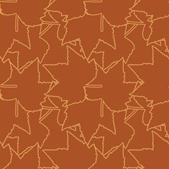 Autumn Leaves Repeat Pattern Play Mat (rectangle)