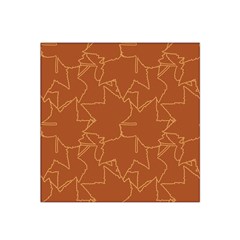 Autumn Leaves Repeat Pattern Satin Bandana Scarf 22  X 22 