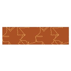 Autumn Leaves Repeat Pattern Oblong Satin Scarf (16  X 60 ) by Ravend