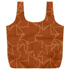 Autumn Leaves Repeat Pattern Full Print Recycle Bag (xxxl)