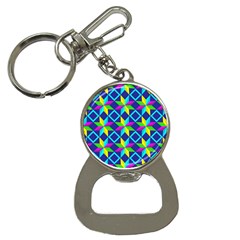 Pattern Star Abstract Background Bottle Opener Key Chain