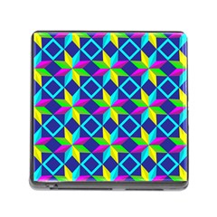 Pattern Star Abstract Background Memory Card Reader (square 5 Slot) by Ravend