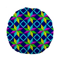 Pattern Star Abstract Background Standard 15  Premium Round Cushions