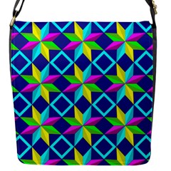 Pattern Star Abstract Background Flap Closure Messenger Bag (s)