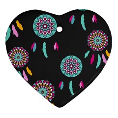 Dreamcatcher Seamless American Ornament (heart)