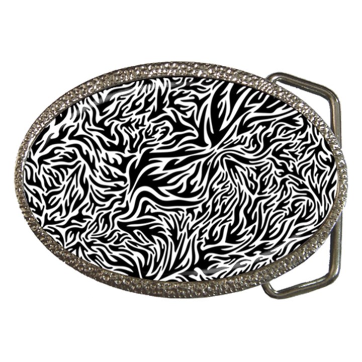 Flames Fire Pattern Digital Art Belt Buckles