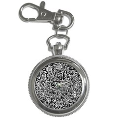 Flames Fire Pattern Digital Art Key Chain Watches by Ravend