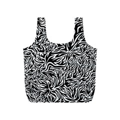 Flames Fire Pattern Digital Art Full Print Recycle Bag (S)