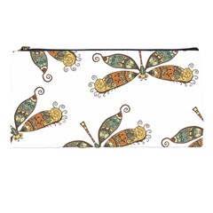 Pattern Dragonfly Background Pencil Case