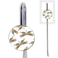 Pattern Dragonfly Background Book Mark