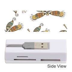 Pattern Dragonfly Background Memory Card Reader (stick)