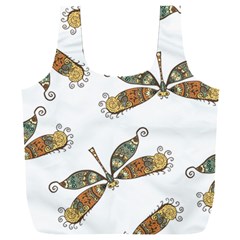 Pattern Dragonfly Background Full Print Recycle Bag (XXL)