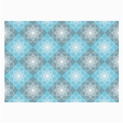 White Light Blue Gray Tile Large Glasses Cloth (2 Sides) by Ravend