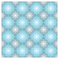 White Light Blue Gray Tile Lightweight Scarf 