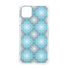 White Light Blue Gray Tile Iphone 11 Pro Max 6 5 Inch Tpu Uv Print Case by Ravend