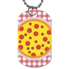 Pizza Table Pepperoni Sausage Dog Tag (one Side) by Ravend