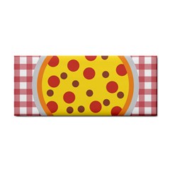 Pizza Table Pepperoni Sausage Hand Towel