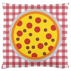 Pizza Table Pepperoni Sausage Large Cushion Case (one Side)