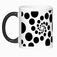 Dot Dots Round Black And White Morph Mug by Ravend