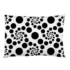 Dot Dots Round Black And White Pillow Case (two Sides)