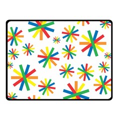 Celebrate Pattern Colorful Design Two Sides Fleece Blanket (small) by Ravend