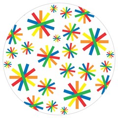 Celebrate Pattern Colorful Design Round Trivet