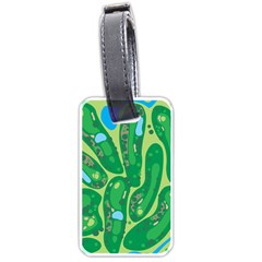 Golf Course Par Golf Course Green Luggage Tag (one Side)