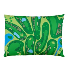 Golf Course Par Golf Course Green Pillow Case (two Sides)