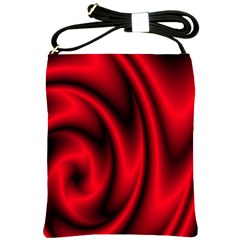 Background Red Color Swirl Shoulder Sling Bag