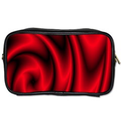 Background Red Color Swirl Toiletries Bag (two Sides)