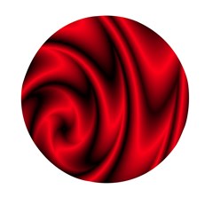 Background Red Color Swirl Mini Round Pill Box (Pack of 5)