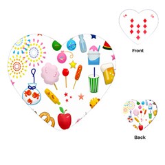 Summer Fair Food Goldfish Playing Cards Single Design (heart)