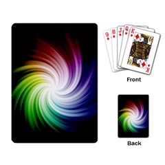 Rainbow Swirl Twirl Playing Cards Single Design (rectangle)