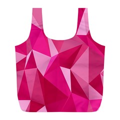Pattern Halftone Geometric Full Print Recycle Bag (l)