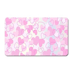 Valentine Background Hearts Bokeh Magnet (rectangular)