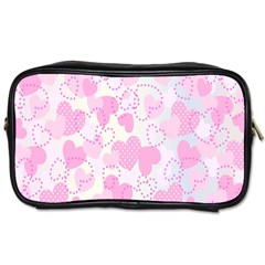 Valentine Background Hearts Bokeh Toiletries Bag (two Sides)