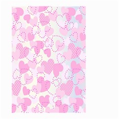 Valentine Background Hearts Bokeh Small Garden Flag (two Sides)