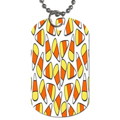 Candy Corn Halloween Candy Candies Dog Tag (one Side)