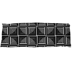 Pattern Op Art Black White Grey Body Pillow Case (dakimakura)