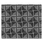 Pattern Op Art Black White Grey Two Sides Premium Plush Fleece Blanket (Small) 50 x40  Blanket Front