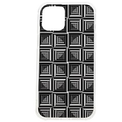 Pattern Op Art Black White Grey Iphone 12 Pro Max Tpu Uv Print Case by Ravend