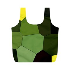 Mosaic Structure Background Tile Full Print Recycle Bag (m)