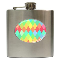 Low Poly Triangles Hip Flask (6 Oz)