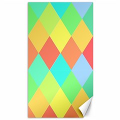 Low Poly Triangles Canvas 40  X 72  by Ravend