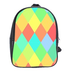 Low Poly Triangles School Bag (xl)