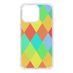 Low Poly Triangles iPhone 13 Pro TPU UV Print Case