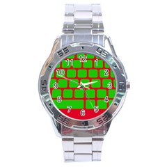 Keyboard Keys Computer Input Pc Stainless Steel Analogue Watch