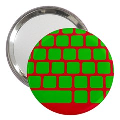 Keyboard Keys Computer Input Pc 3  Handbag Mirrors by Ravend