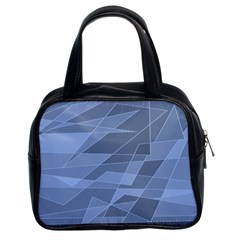 Lines Shapes Pattern Web Creative Classic Handbag (two Sides) by Ravend