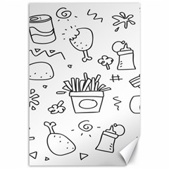 Set Chalk Out Scribble Collection Canvas 12  X 18  by Ravend